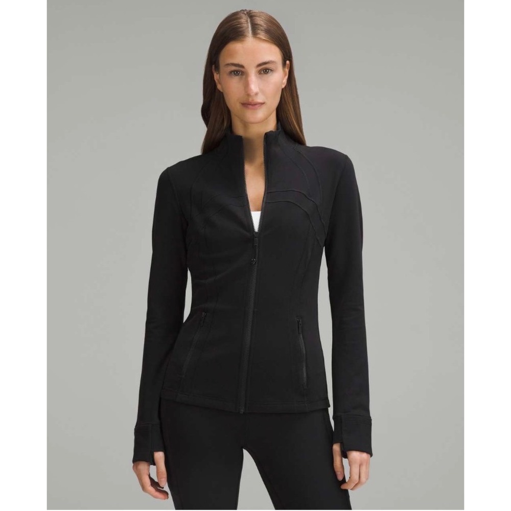 Lululemon Black Luon Define Jacket Size 6 Full Zip Yoga Activewear LW3GQ6S